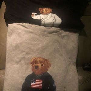 2-Polo Ralph-Lauren Bear Tees 2x
